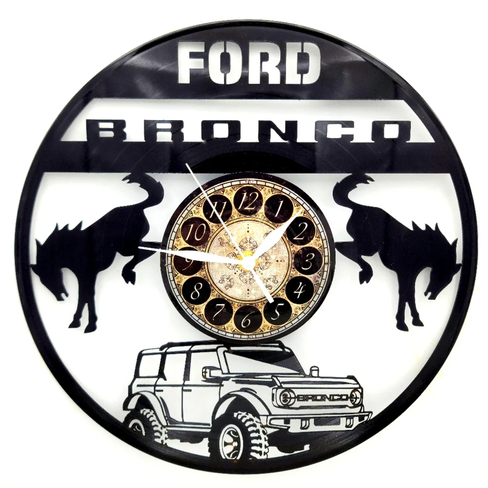 FORD BRONCO vinyl record clock